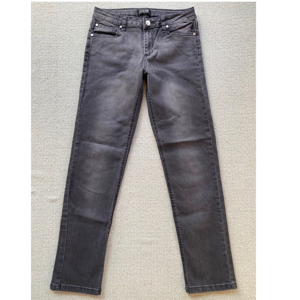 Joe's Jeans Denim Girls 12 Grey Straight Leg Stretch Faded Casual Pants